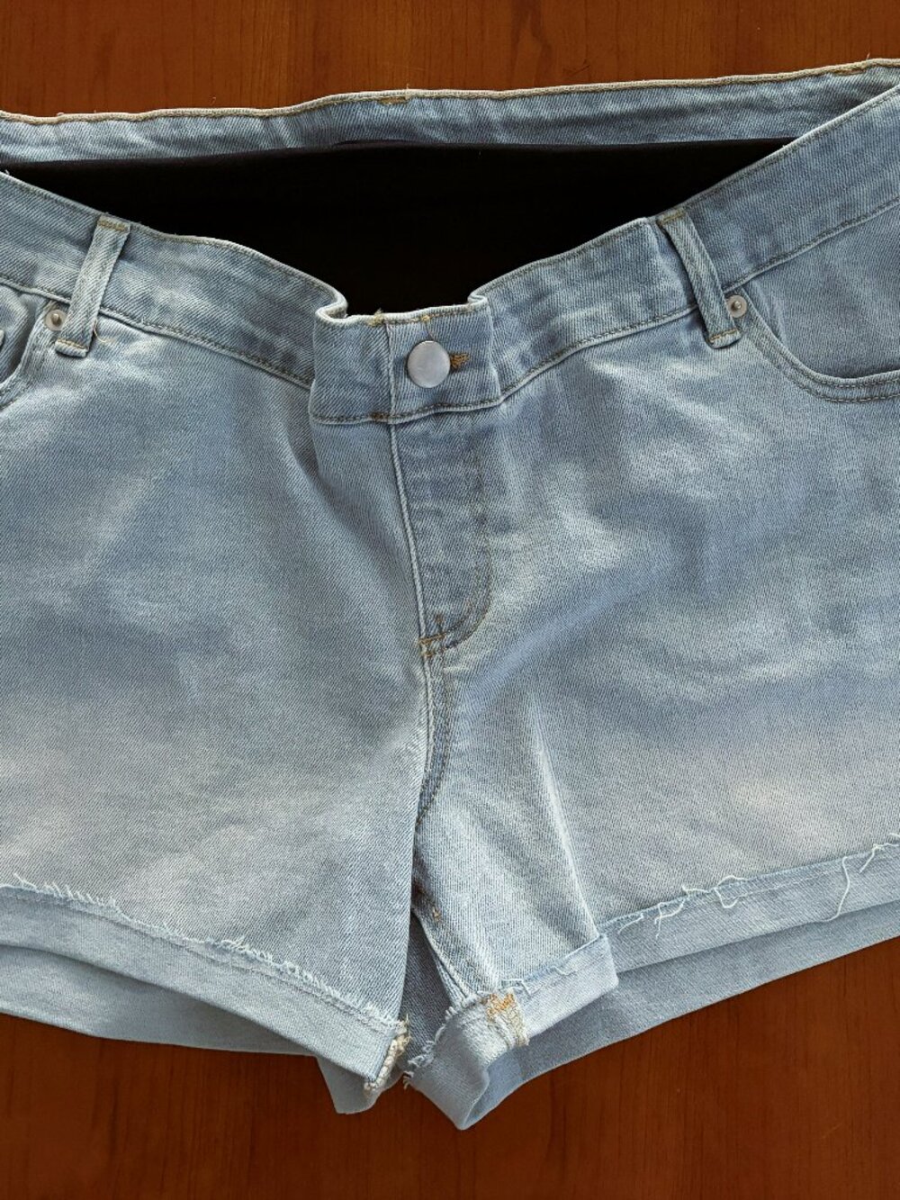 Maternity Shorts Sz 20 XXL Light Blue Denim NWT